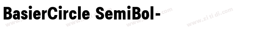 BasierCircle SemiBol字体转换 BasierCircle SemiBol字体转换